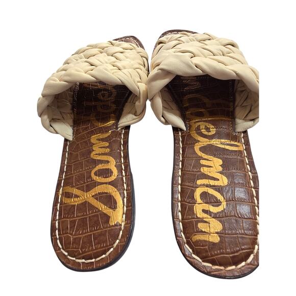 Sam Edelman Womens Griffin Sz 9 Ivory Basket Weave Sandals NWOB - Picture 5 of 8